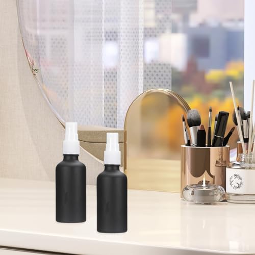 PATIKIL 2oz Glass Spray Bottles, 24pcs Leak Proof Empty Water Fine Mist Sprayer Refillable Containers for Cleaning Solutions Plants Hair, Black White - Image 5