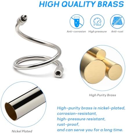 20Pack 11.5Inch Flexible Nozzle Extension Brass Mist Rod for Misting System - Image 2