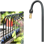 Greenhouse Irrigation Misting Kit, PE Tube Brass Atomizing Nozzles T Fittings, Nursery Plant Humidity Cooling Water Spray System(5512inch/140m/459ft) by Unknown