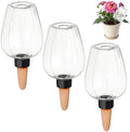 M METERXITY 3-Pack Plant Self Watering Globes, 5.1 oz Plastic Rose Water Bulbs Top Fill for Indoor/Outdoor Plants, Self Watering Spikes Slow Release Terracotta [White] by MMETERXITY