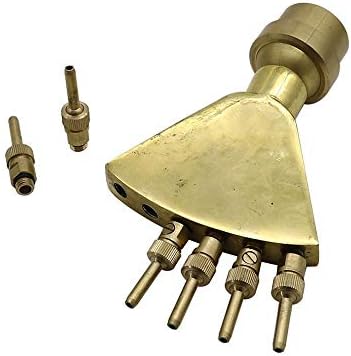Xiaochen Lawn Irrigation Garden Watering with Valve Garden Landscape Pond Sprinklers Brass Adjustable 1.5" Phoenix Tail Shaped Fountains Spray Head Scattering Nozzles (Color : 1.5 inch) - Image 5
