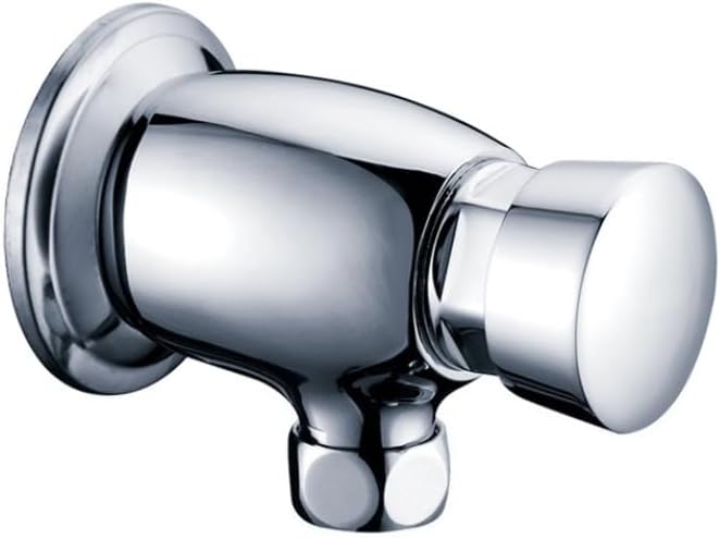 Heavy-duty self-closing shower valve, chrome-plated brass shower controller, wall-mounted shower faucet, suitable for gyms, swimming pools, schools and public facilities (Surface mounted 90 degrees) by BuiltforPracticalLiving