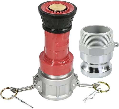 2 Inch NPSH Fire Hose Nozzle with Aluminum Camlock Couplings by SpringSpray