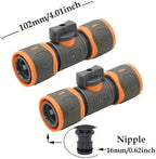 Expandable Garden Hose Repair Kit 10PCS Faucet Quick-Connect Valve Garden Water Hose Fittings Watering and Drip Irrigation System Adapter(C) - Image 2