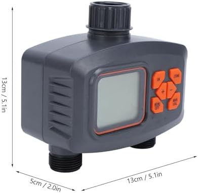 Haofy Digital 2 Outlet Water Timer for Garden Hose Faucet Programmable Dual Zone Automatic Watering with Manual Override Lawn Irrigation Sprinkler Controller - Image 4