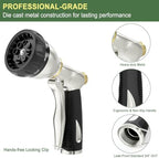 FANHAO 2 Pack Water Flow Meter with Brass Inlet+Heavy Duty Garden Hose Nozzle - Image 3
