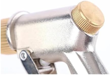 High Pressure Water Spray Gun Metal Brass Nozzle Garden Hose Pipe Lawn Wash Sprayer Sprinkler Tool Guns(Silver) - Image 5