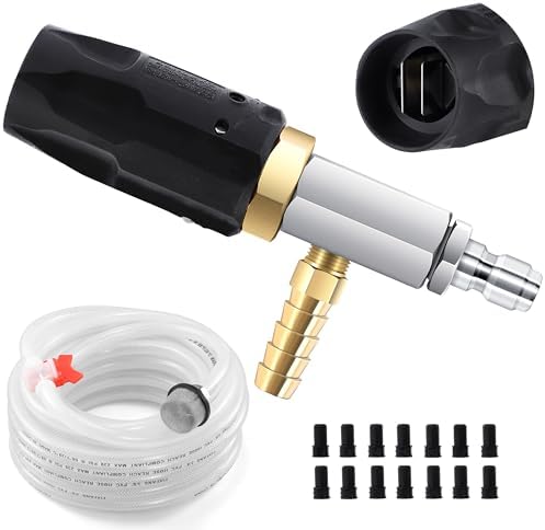 FIXFANS Pressure Washer Long Range Nozzle 2-2.5 GPM with 45 FT Braid Hose by FIXFANS