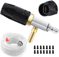 FIXFANS Pressure Washer Long Range Nozzle 2-2.5 GPM with 45 FT Braid Hose by FIXFANS