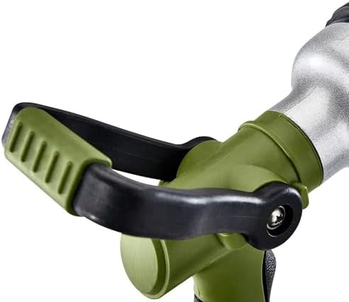Fireman Style Hose Nozzle 6 Pattern, No-Squeeze Lever, Metal Build - Image 4