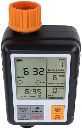 Automatic Irrigation Timer IP55 Protection Large Screen Digital Watering Controller, Programmable Sprinkler Timer for Garden Lawn Potted Plants, Battery Not Included - Image 7