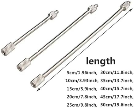 10pack Brass Mist Nozzles Extension Rod Flexible Nozzle Extensions, Brass Mist Rod for Outdoor Misting System, 10/24 UNC Misting System Fitting, 2-20Inch (Size : 40cm/(15.7Inch)) - Image 4