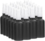 PATIKIL 2oz Glass Spray Bottles, 24pcs Leak Proof Empty Water Fine Mist Sprayer Refillable Containers for Cleaning Solutions Plants Hair, Black White by PATIKIL