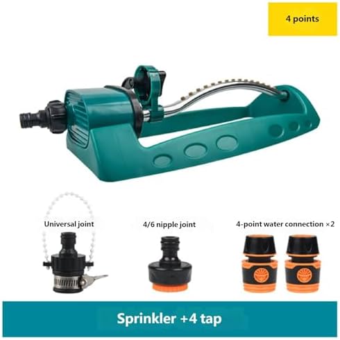 Osillating Lawn Sprinkler, 360° Automatic Rotating Garden Water Sprinkler for Yard Lawn Vegetable Garden Patio Irrigation(15m) - Image 6