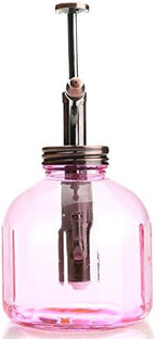 Plant Mister- Pink Glass Bottle & Brass Sprayer (Antique Copper) - Image 4