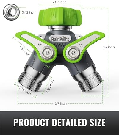 RAINPOINT Garden Hose Splitter & Sprinkler Timer 2 Outlet - Image 5