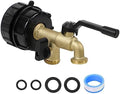 Upgrade Double Outlet IBC Tote Fittings, 275 330 Gallon IBC Tote Tank Hose Adapter 2.44" Fine Thread Water Tote Tank Hose Adapter, IBC Tote to Garden Hose Adapter for IBC Tote Water Tank by KAKSEY
