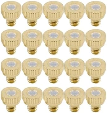 Brass Misting Nozzle, 250pcs Low Pressure Brass Mist Nozzles Thread UNC 10/24 0.1-0.8mm Cooling Dust Control(0.8mm) by Unknown