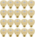 Brass Misting Nozzle, 250pcs Low Pressure Brass Mist Nozzles Thread UNC 10/24 0.1-0.8mm Cooling Dust Control(0.4mm) by Unknown