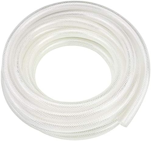 EASTRANS 3/8" ID x 100ft High Pressure Braided Tubing Clear Vinyl Hose by EASTRANS