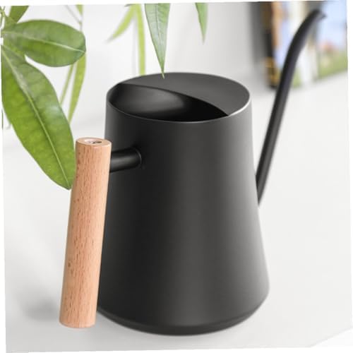 Retro Stainless Steel Long Spout Watering Can with Wooden Handle - Image 5