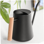 Retro Stainless Steel Long Spout Watering Can with Wooden Handle - Image 5