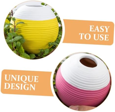 4pcs Terracotta Plant Watering Globes Self-Watering Spikes for Outdoor Plants Large Capacity Automatic Waterer Set with Drip Irrigation for Garden and Patio - Image 5