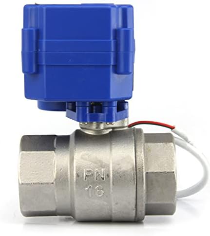 U.S. Solid Motorized Ball Valve- 1" Stainless Steel Ball Valve with Full Port, 9-24V AC/DC and 2 Wire Auto Return Setup, Normally Open - Image 3
