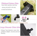 Floor Mounted Faucet Outdoor Water Pipe Vertical Fountain Irrigation Column,Stainless Steel Garden Water Tap Post - Freestanding Vertical Hose Holder, Rust-Proof Outdoor Column Faucet, Freez - Image 6