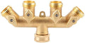 Zopsc 4 Way Brass Hose Splitter for Garden Faucet by Technologyconnectsyouandme