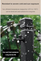 Full Copper Garden Water Column,Frost Free Spigot Unique Carving,Outdoor Hose Extender Garden Watering Tool,Garden Tub Faucet With Hose Holder Freestanding,for Garden Irrigation/Car Wash/Watering Flow - Image 5