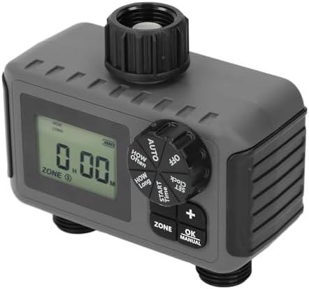 Generic Sprinkler Timer, NH3 4 Inch Outdoor Garden Irrigation Water Timer with Large Screen Display and Rain Sensor Port, Ideal for Lawn Yard Garden Drip Watering System - Image 4