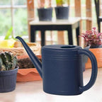 1l Small Watering Can, Pp Garden Watering Jug with Long Spout, Non Slip Base Lightweight Waterings Jug, Easy Pour Plant Water Can for Indoor House Patio Porch Lawn Backyard Blue - Image 2