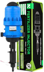 NEWTRY 1:250 to 1:25 Fertilizer Injector for Drip Irrigation Adjustable Water Powered Dosing Pump 3/4" NPT by NEWTRY