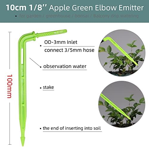 Automatic Hose Watering Garden Irrigation Kit with Green Elbow Dripper Emitter Drip System Bonsai Potted Plant Greenhouse - Image 5