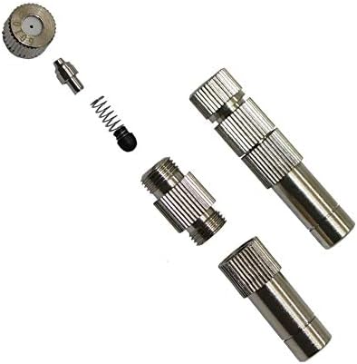 0.2-0.6mm Garden Hose Quick Connect Copper Sprayer with Filter 8mm Slip Lock Quick-Connect Nozzles Greenhouse Cooling Misting Nozzles 30 PCs (Color : 0.3 mm Mist) - Image 3