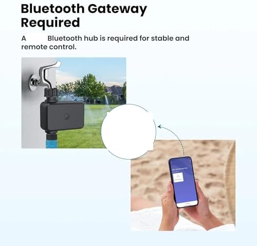 Watering Timers, Irrigation Timer Programmable Bluetooth Water for Garden Hose Soak Drip and Lawn for Garden Hose - Image 4