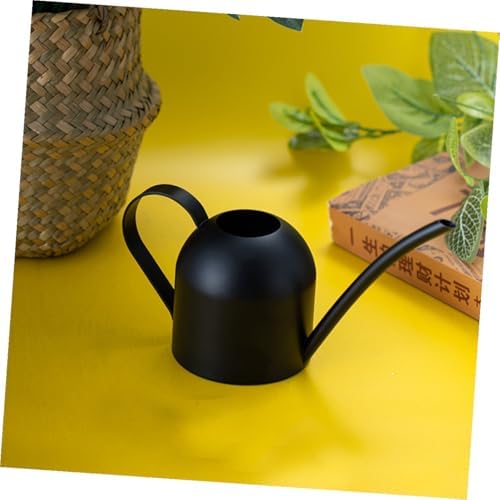 COHEALI Stainless Steel Watering Pot with Long Spout for Precise Indoor Plant Care Metal Gardening Watering Can for Houseplants and Desk Pots Elegant Black Finish - Image 7