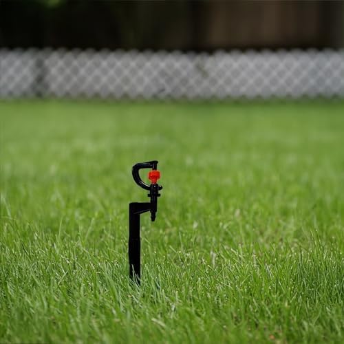 40 Pcs Sprinkler, Adjustable G Type Rotating Micro Sprinkler on 7.1 in, 18 cm Stake, Plastic Irrigation for Garden, Lawn, Flower Bed, Water Control, Even Coverage, Easy Placement - Image 4