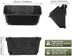 16 Pack Vertical Garden Planter,13 inch Wall Mounted Planter for Patio Indoor Outdoor Decor, Garden Self Watering Pot Balcony Plant Vegetable Fruit Herb Hanging Pocket Holder Flowerpot (Black) - Image 3