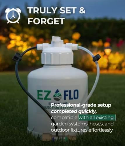 EZ‑FLO 3/4‑Gallon Fertilizer Injector for Constant Pressure Faucet or On/Off | Hose Bib & Drip Connection System | Up to 16,000 sq ft Coverage | Adjustable Micro‑Dosing | 3/4″ GHT Connector - Image 3