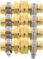 KICHOUSE 4 Sets Garden Hose Repair Connector Kit with Clamps, 5/8'' 3/4'' Garden Hose Adapter/Fittings for Outdoor Watering, Irrigation by kichouse