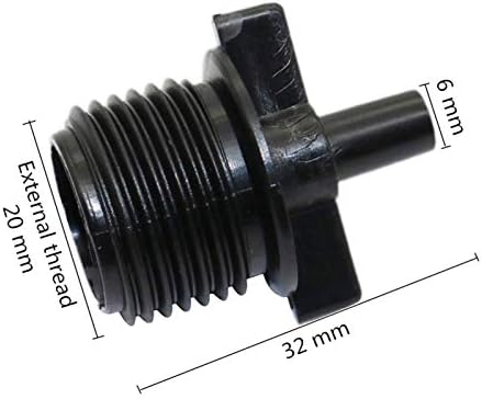 Garden Lawn Sprinkler Irrigation System Gray Multi-Nozzle Sprayer Greenhouse Micro Irrigation Sprinkler Head with 1/2" Male Thread Industrial Cooling 1 Piece (Color : 6 Way) - Image 3