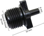 Garden Lawn Sprinkler Irrigation System Gray Multi-Nozzle Sprayer Greenhouse Micro Irrigation Sprinkler Head with 1/2" Male Thread Industrial Cooling 1 Piece (Color : 6 Way) - Image 3