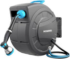 Garden Retractable Hose Reel, 1/2 Inch x 110 ft Wall Mounted Hose Reel by RainboWiner