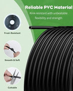 Pawfly 500 ft. 1/4" Drip Irrigation Tubing, Blank Distribution PVC Tubing for Drip Irrigation System, Drip Irrigation Hose Roll for Garden Watering System - Image 5
