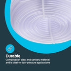 Eastman 0.17 Inch ID (1/4 Inch OD) PVC Clear Vinyl Tubing, 150 Foot Length, 98616 (Pack of 4) - Image 6