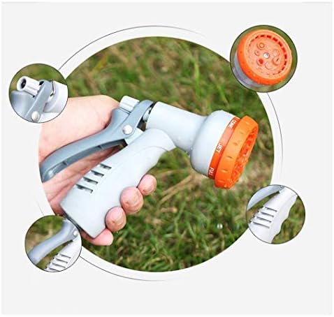 Garden Hose Nozzle, Heavy Duty Metal Water Hose Nozzle with 8 Adjustable Spray Patterns, - Image 6