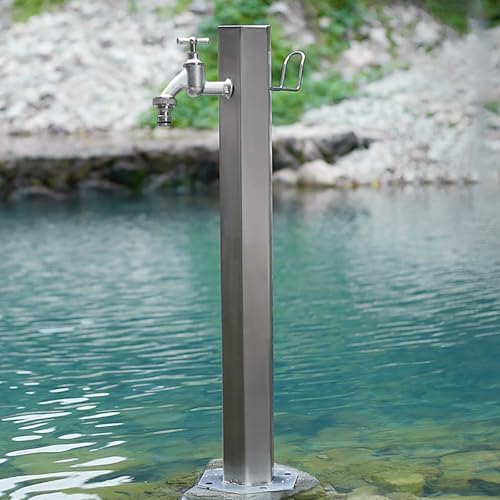 Veal Outdoor Water Column with Faucet - Antifreeze Garden Tap for Patio & Backyard, Durable Floor Mount Water Connection, Perfect for Villas, Parks & Gardens by Unknown