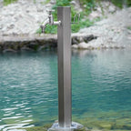 Vertical Garden Water Column - Freestanding Hose Stand with Faucet for Patio/Backyard, Outdoor Antifreeze Water Tap, Floor Mount Hose Holder for Villa & Park Use by Unknown